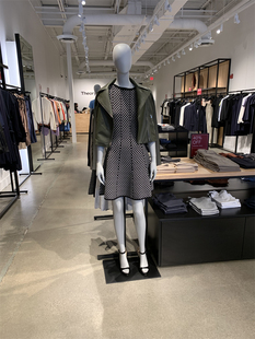 绍兴美代 THEORY 22 针织弹力无袖拼接连衣裙M076714R $345