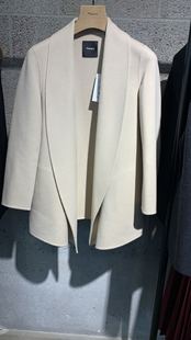 绍兴美代 THEORY 双面羊毛羊绒青果领短外套大衣 K0101405 现PSM