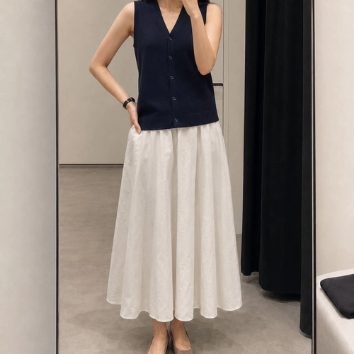 绍兴美代 theory VNECK 女士V领羊毛无袖针织马甲开衫 Q031701R