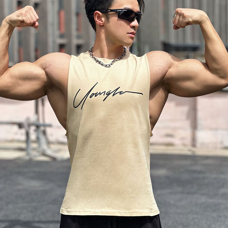 夏季健身运动宽松无袖坎肩背心