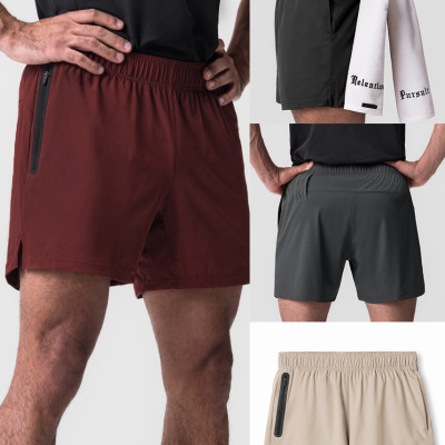 夏季男士口袋拉链速干短裤