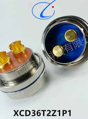 骊创圆形连接器XCD27F6K1P40 XCD27F6K1D40插头插座电缆接插件