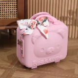 Мультяшная портативная коробка, чемодан, с медвежатами, 14 дюймов, для подружки невесты, подарок на день рождения