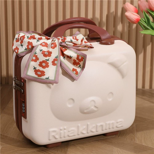 Мультяшная портативная коробка, чемодан, с медвежатами, 14 дюймов, для подружки невесты, подарок на день рождения