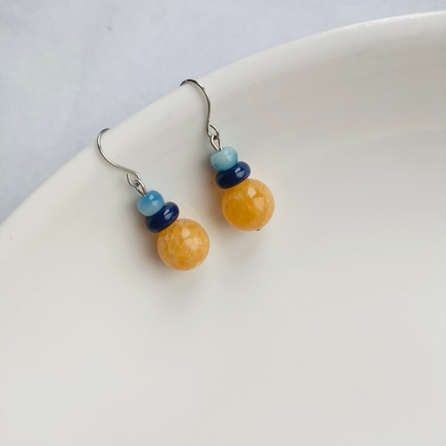 水滴耳环华少原创耳饰