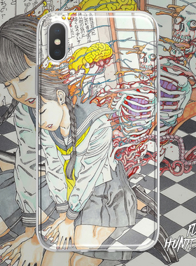 驾笼真太郎 JK少女 猎奇 重口味 黑色幽默 适用苹果安卓手机壳iphone15pro14max13小米华为一加12OPPO魅族11