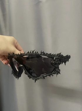 欧美风Y2K奶油胶手工diy个性墨镜