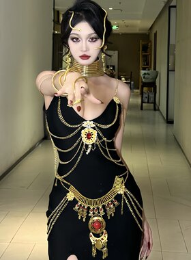 埃及艳后服装cos假发动漫夜店脏辫舞蹈演出歌手小辫子万圣节发饰