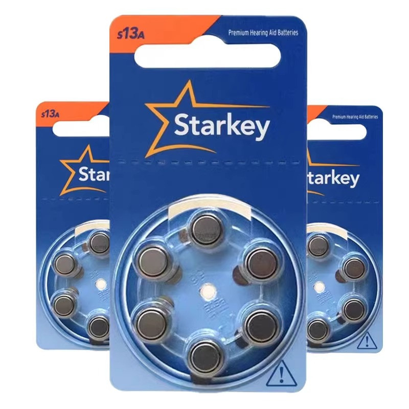 斯达克电池S13A英国进口starkey助听器电池A13PR48锌空纽扣电池子