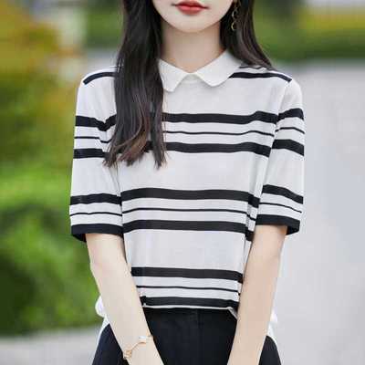 宽松显瘦2025夏季新款冰丝针织衫