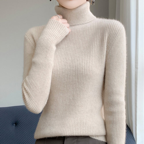 法式温柔高领毛衣女秋冬