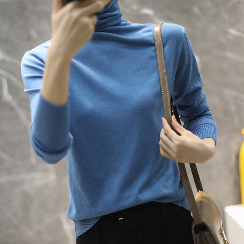 堆堆领羊毛衫女春秋冬2025新款内搭修身高领针织毛衣上衣打底衫,女装/女士精品,毛针织衫,淘宝优惠券,粉丝福利购,淘宝优惠卷