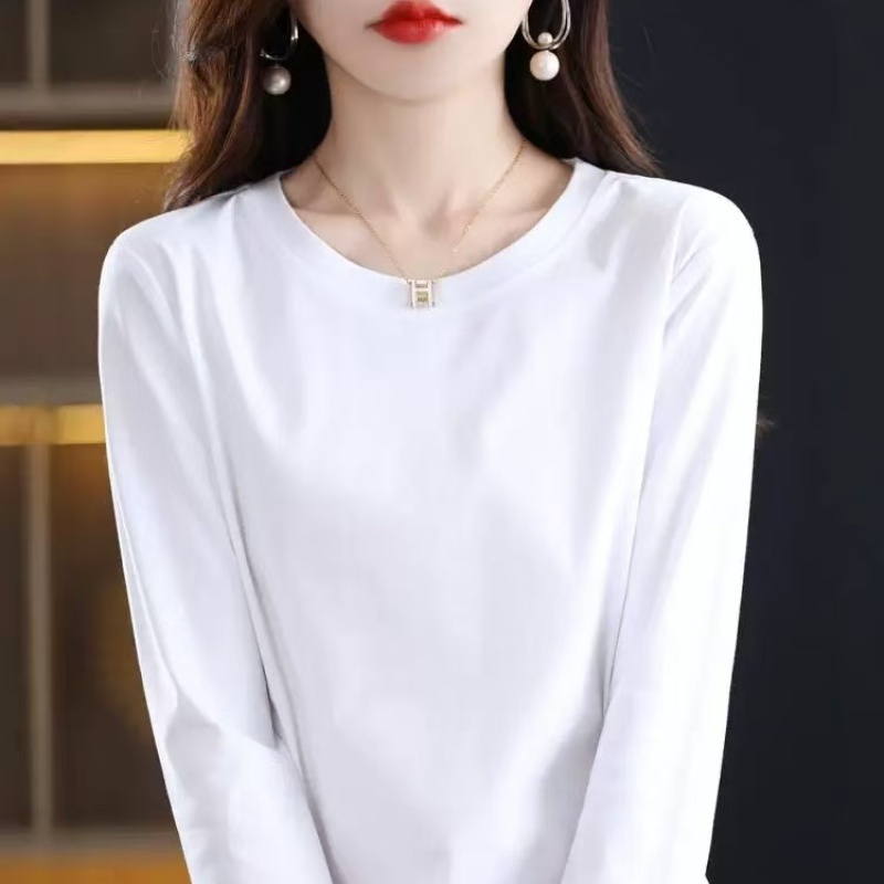 新疆棉长绒棉！白色纯袖t