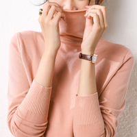 【 Off-season Clearance Sale at 29 yuan 】 Autumn and winter high-neck cashmere sweater, women's pile neck cashmere sweater, slimming base knitted sweater thumbnail 7