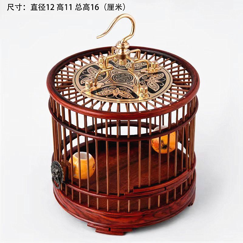 蝈蝈笼子红酸枝蝈蝈笼乌木紫光檀