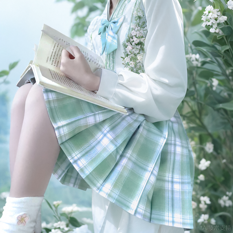 原118清仓清幻治郁良方原创现货百褶39jk制服儿童成人青绿蓝格裙,模玩/动漫/周边/娃圈三坑/桌游,JK制服/DK制服/学生装cos,淘宝优惠券,粉丝福利购,淘宝优惠卷