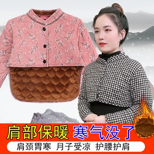 加绒保暖小棉衣妈妈大码 中老年女装 秋冬季 驼绒加厚护肩护腰马夹