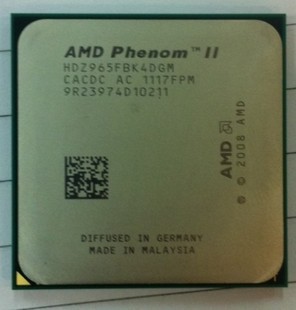 amd 羿龙ii x4 965 散片 不锁倍频 黑盒3.4g原生l3 6m 特价
