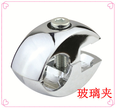 货架展架配件网片夹单边玻璃夹板夹管连接件圆管接头货架挂钩