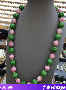 无铜vintage宫廷风老料子项链