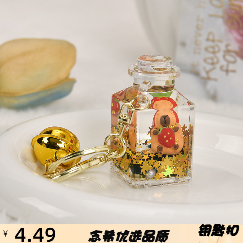卡皮巴拉公仔液体亚克力入油漂流