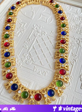 琉璃《梦萦》中古vintage西项链