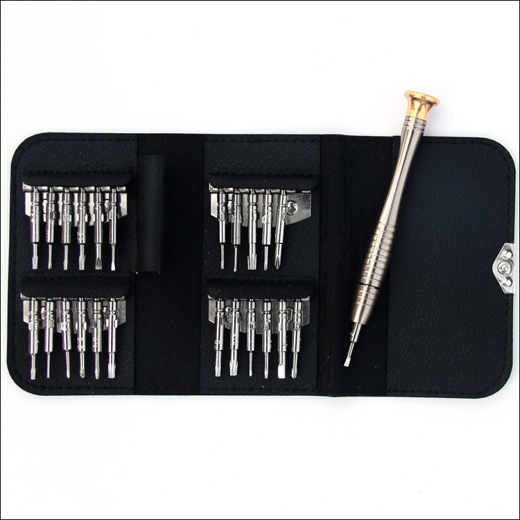 S2 드라이버 세트 휴대전화|시계|전자 수리 도구 휴대용 가죽 가방 드라이버 세트