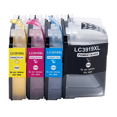 适用兄弟原装LC3919BK墨盒黑色MFC-J3530DW J3930DW J2330DW J2730DW彩色打印机LC3919XL青色品红色黄色BKCMY