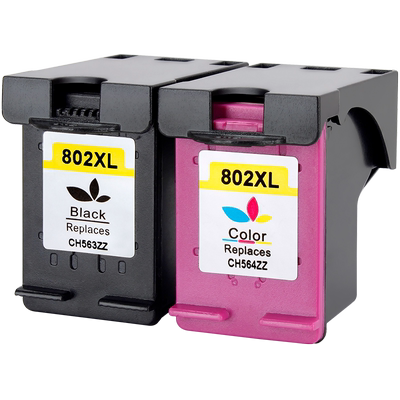 适用惠普802xl墨盒hp 1010 1000 1050打印机墨盒HP1510 1011连供1511可加墨大容量彩色2050墨水deskjet通原装