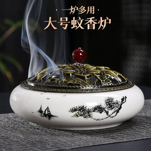香薰炉大号蚊香炉盘香插蚊香盒子