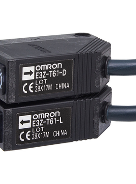 正品一OMRON欧姆龙对射光电开关E3Z-T61-T81-T61A-T81A-D-L传感器