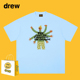T恤情侣衣服打底衫 Drew宋佳明星同款 高级感设计插画休闲纯棉短袖