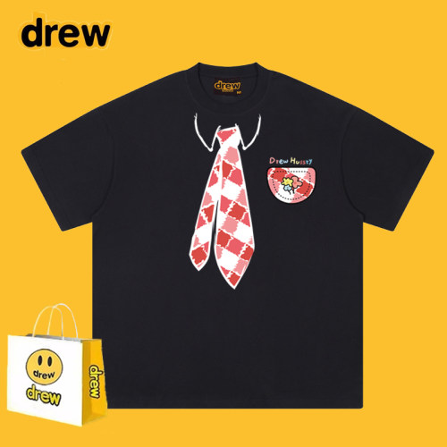 DREWESSFODGR设计感领带印花短袖