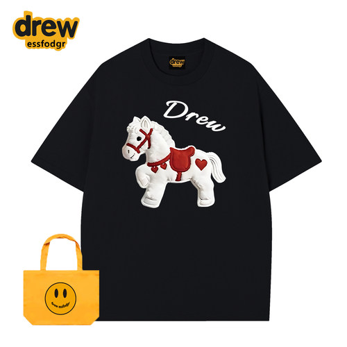 Drew马年限定重磅纯棉宽松T恤