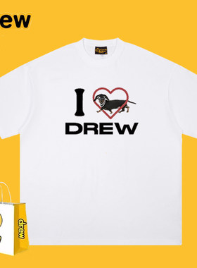DREWESSFODGR我爱腊肠狗印花短袖