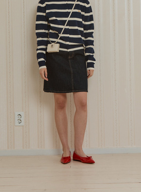 ANOETIC 25春季新品休闲气质百搭款牛仔半身裙学院A字裙韩国代购