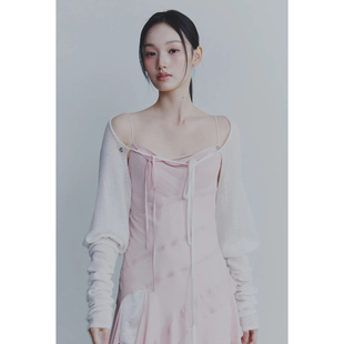 PAIN OR PLEASURE 25秋新品系带罩衫长袖百搭针织衫韩国代购