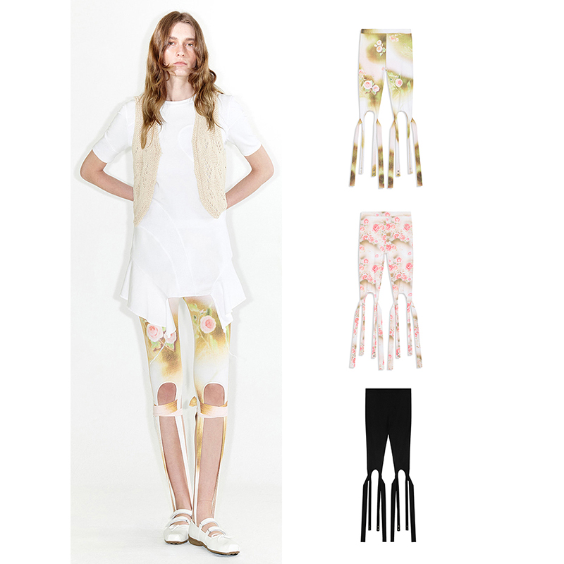 OPENYY花卉晕染打底裤韩国代购