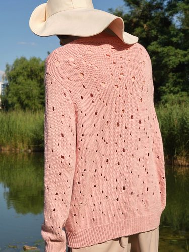 TRUNKPROJECTV领破洞设计针织衫