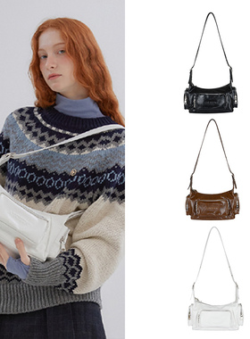 ANOETIC 23秋冬新款辣妹机车口袋包时尚通勤单肩包韩国正品代购