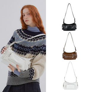 ANOETIC 23秋冬新款辣妹机车口袋包时尚通勤单肩包韩国正品代购