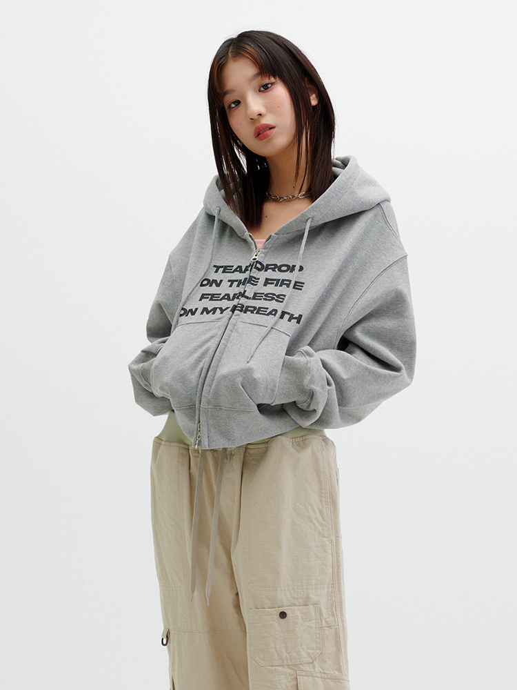 runningHIGH 24春夏新款设计感连帽拉绒短长袖上衣韩国代购