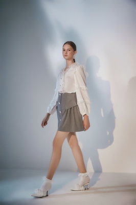 romanchic22夏季新款温柔短裙