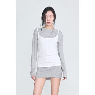 CERRIC 26春新品软糯舒适百搭吊带叠穿外搭背心