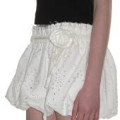 现货CRANK 25春夏镂空图案南瓜裙松紧腰辣妹可爱A字半裙韩国代购