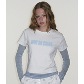 25秋季 字母印花短袖 新品 CRANK 修身 基础款 T恤韩国代购