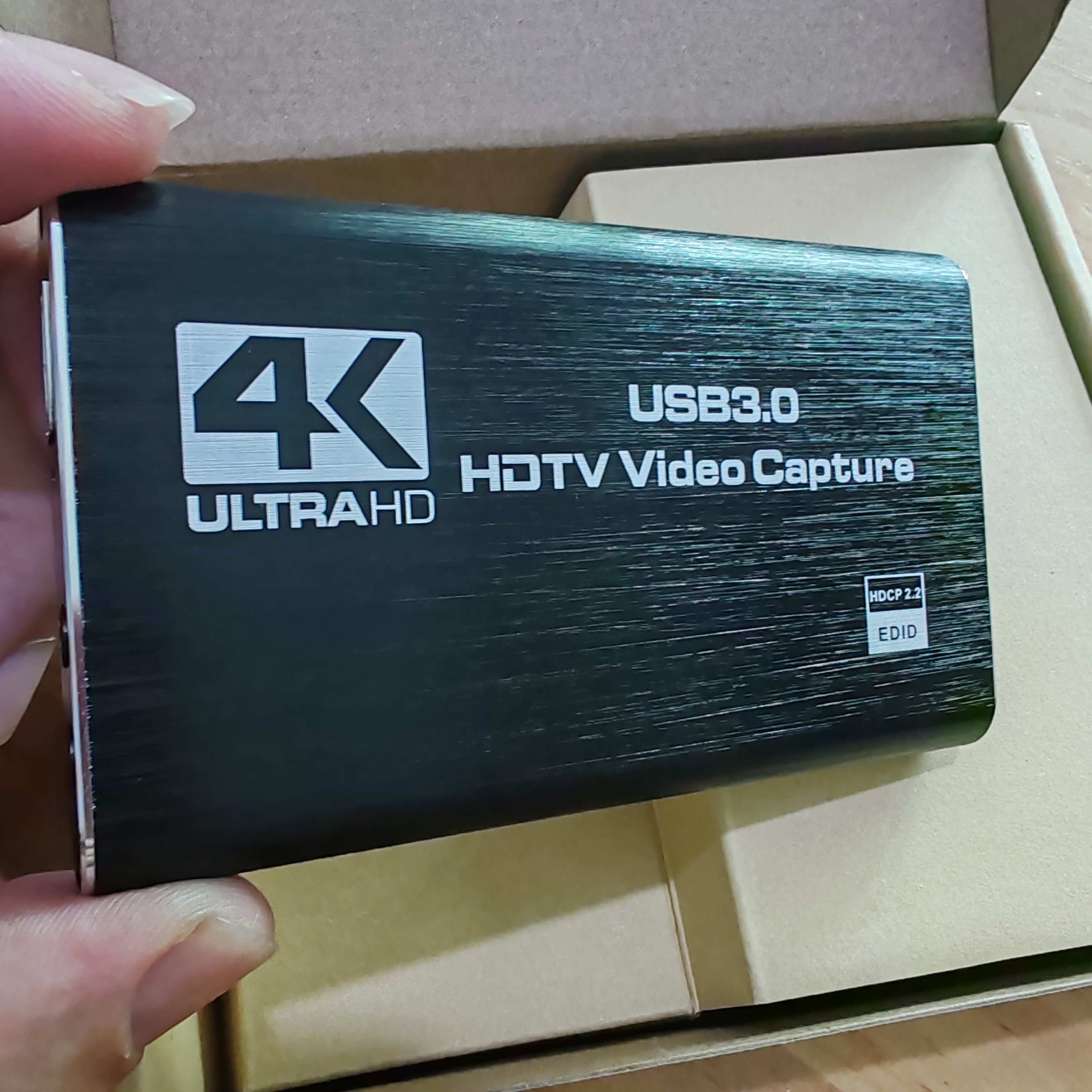 USB3.0采集卡ps4/switch高清手机游戏直播视频会议hdmi录制盒1080