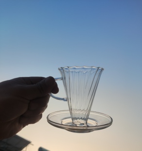 仿Tarachine手冲咖啡滤杯V30 耐热玻璃滴滤器甜筒杯1人过滤滴漏杯