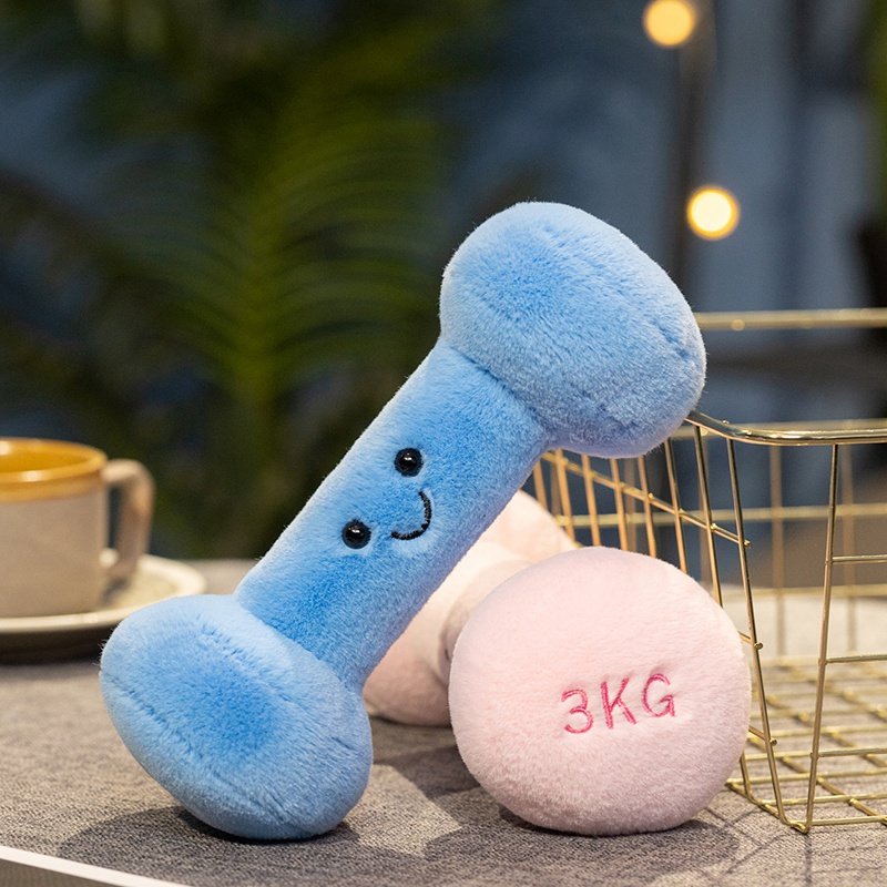 创意仿真哑铃公仔毛绒玩具健身达人壶铃玩偶摆件拍照道具儿童礼物,玩具/童车/益智/积木/模型,毛绒/玩偶/公仔/布艺类玩具,淘宝优惠券,粉丝福利购,淘宝优惠卷