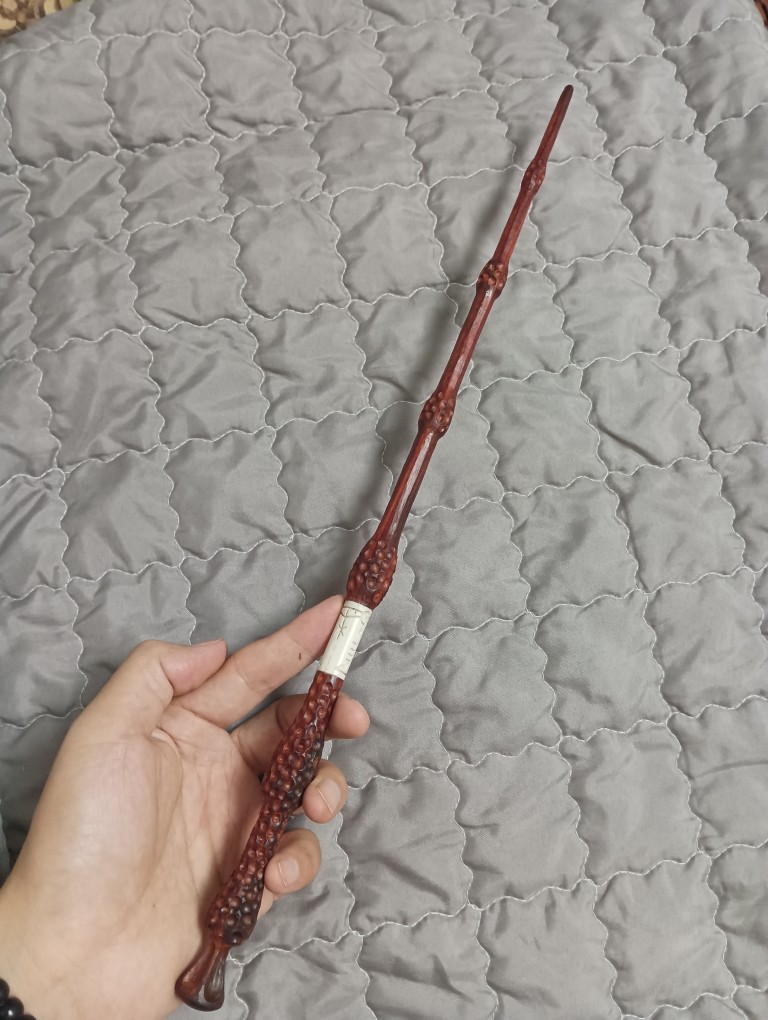 邓普利多接骨木老魔杖实木手工魔木雕